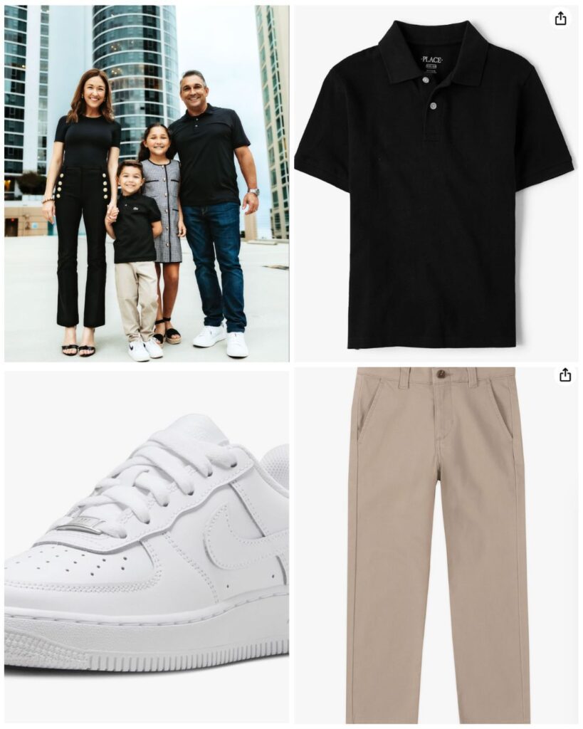 Storyboard for Boy Outfit for Family Photos